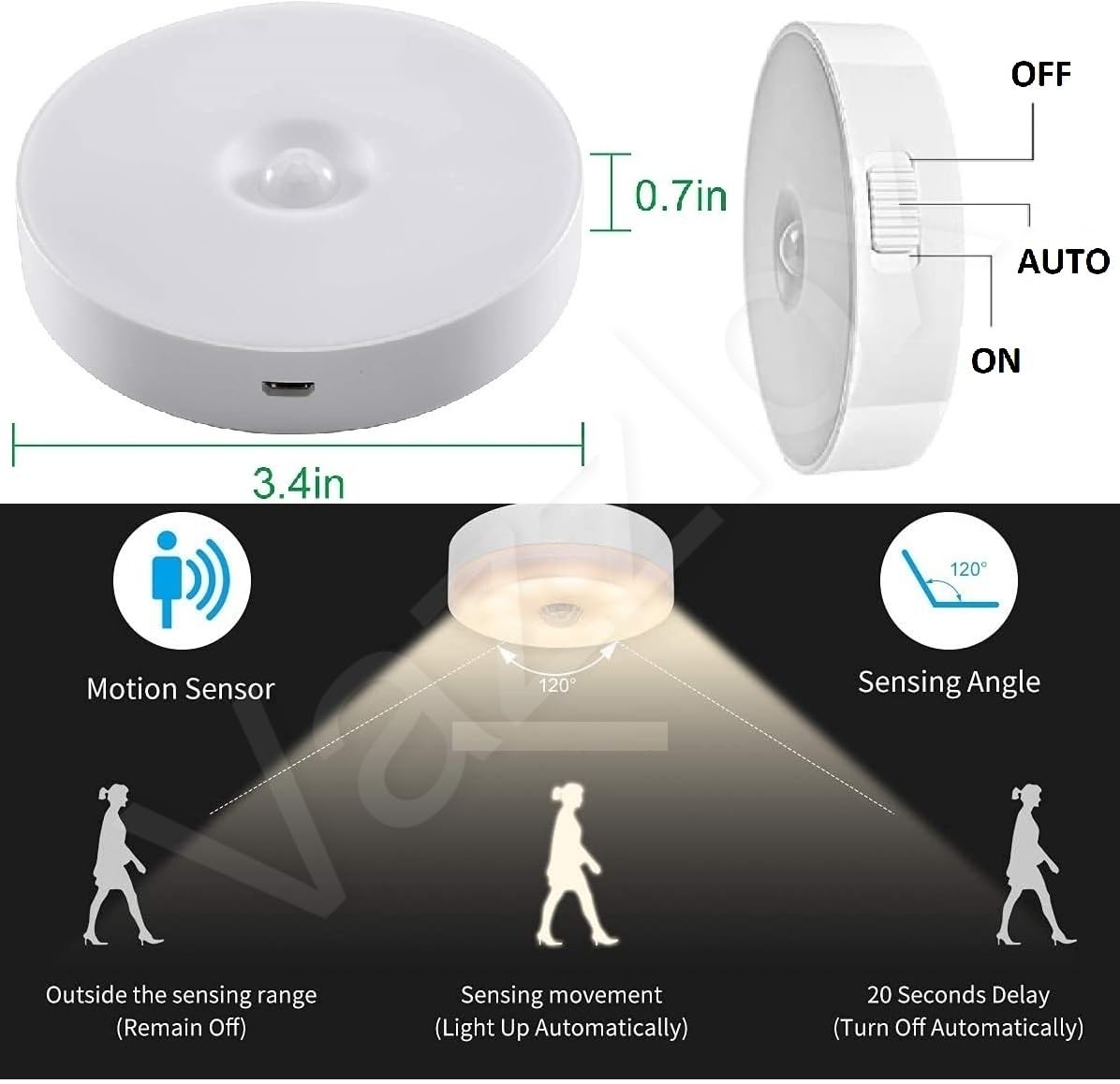 CLASSY MOTION CENSOR RECESSED LIGHTS